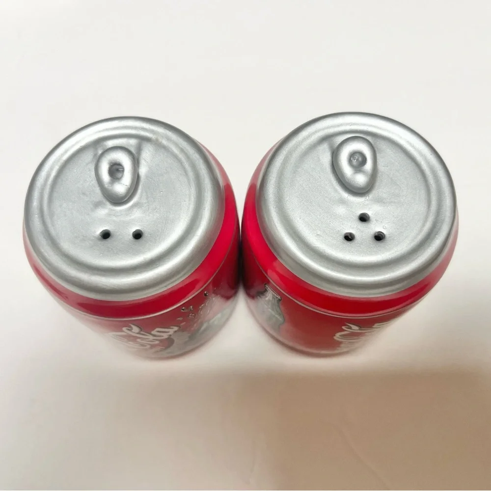 Vintage Coca-cola salt and pepper shaker cans